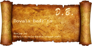 Dovala Beáta névjegykártya